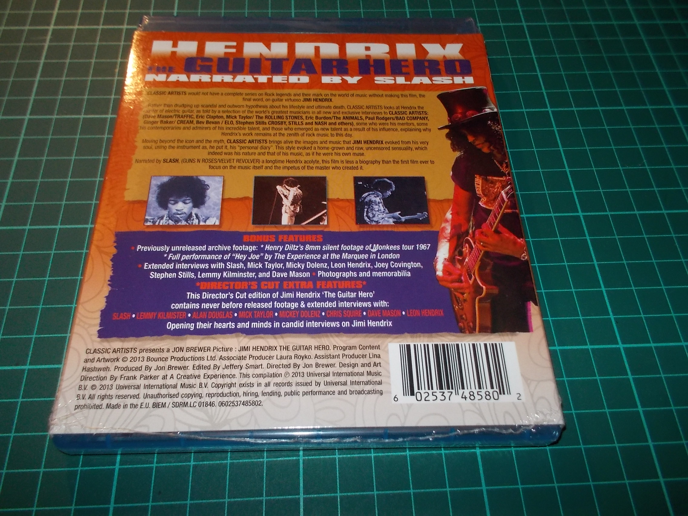 Jimi Hendrix - The Guitar Hero - NARRATED BY ,, SLASH ,, (Blu-ray)